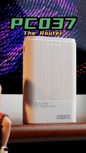 CROWNSTAR BAVIN PC037 10000mAh Powerbank Micro &Type-C Input w/ UPS Power Supply For Internet Router