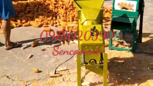 Khung máy tách hạt ngô  tẻ ngô mi ni lắp động cơ 15kw trở lên