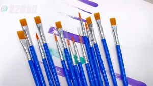 BW-A98 Kuas Lukis Cat Air Paint Brush Nilon Ujung Pointed dan Flat / Kuas Kecil Lancip Datar Akrilik