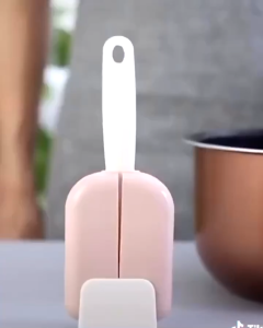 Centong Nasi Dengan Cover + Dudukan Plastik Food Grade Premium Anti Lengket BPA Free