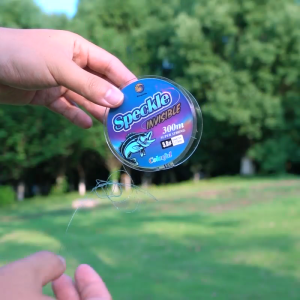 Tali Pancing Nilon Colorful Spot Tak Terlihat 300m Senar Speckle Lembut Hijau Biru Kuat Invisible Fishing Line 0.12mm~0.6mm