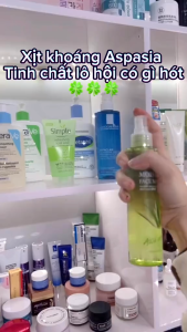 Xịt Khoáng Lô Hội  Khoáng Nha Đam Aspasia Nha đam/Collagen trắng da giữ ẩm_ Hàng Korea