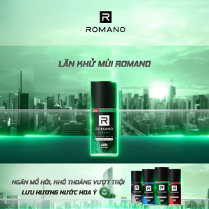 Chai lăn khử mùi ROMANO