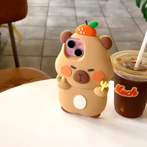 🖤ส่งจากไทยใน24ชม.🖤เคสไอโฟน15 14 13 12 11 Pro Max เคส iPhone 11 แฟชั่น การ์ตูน Capibara หมูน้ำ ซิลิก้าเจล การป้องกันการตก case