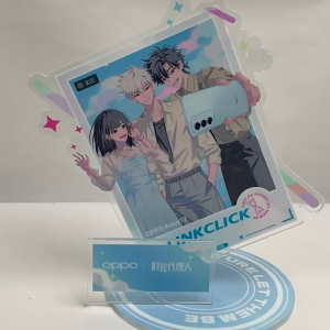 Link Click & oppo linkage peripherals Stands Keychains badge Luggage tags Tinplate goods Itabag decoration A gift for a friend