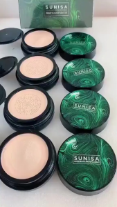 [ Original ] PAKET ISI 3PCS SUNISA Waterproof Mushroom Head Air CC Cream moisturizing Air Cushion Bedak Anti Air [ nasa grosir ]