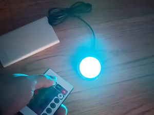 USB 5V RGB Spotlight 5W Surface Installation Model display light Remote Control LED Simple  Cabinet Light Ultra Thin Ceiling Showcase