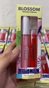 Blossom Beauty in Bloom Strawberries n Cream Well Blended Lip Gloss & Strawberry Juicy Jelly Lip Oil