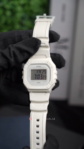 Jam Tangan Wanita Casio Pop W-218HC-8A Digital Broken White Dial Resin Band