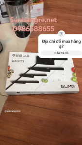 Bộ 4 dao nhà bếp thép chống gỉ kháng khuẩn Gume Hàn Quốc GMK23 đổi mới 15 ngày bảo hành 12 tháng