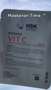 HSK Secret Vit C Mask - Masker Wajah Glowing & Melembabkan