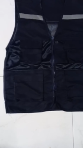 Áo ghi lê phản quang 4 túi bảo hộ lao động màu tím than