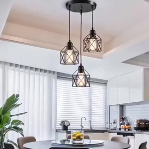 Lampu Gantung Gaya Retro Lampu Hias Gantung Minimalis Lampu Kamar Industri Tidur Ruang Tamu Ironwork