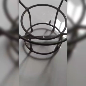 RANGKA HITAM BULAT 28x28x20cm an SEMAWAR M POT U TUNGKU KOMPOR JOS + KAKI