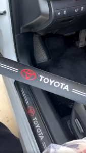 9pcs stiker carbon mobil wuling ALMAZ cutting sticker pelindung bawah pintu mobil dari pijakan kaki dan bagasi mobil