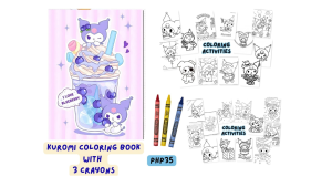Kuromi Coloring Book for Kids with FREE Resealable Pouch Gift Ready Best Birthday Party Giveaways