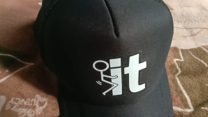 Topi pria wanita custom logo jdm tipe jaring warna hitam