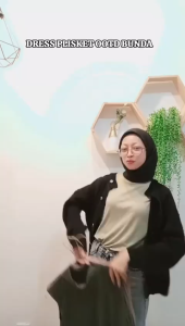 Eve Baju Hamil Pesta Dress Plisket FDD030