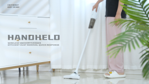 2 in 1 Wireless Vacuum Cleaner for household car home office handheld putter cordless vacuum cleaner wet and dry rechargeable heavy duty multipurpose portable with dust cup HEPA Filter strong sucker low noise deep dust mite removal and pets hairs sofa bed