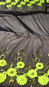 Vải Lưới Kết Kim Sa + Ruy Băng Khổ 1m5 - Chất Đàn Hồi Nhẹ - Đồ Thiết Kế Đầm Dự Tiệc