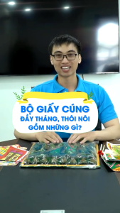 Bộ Giấy Cúng Thôi Nôi Bé Trai Bé Gái Theo Tone Màu - Đồ Cúng Việt