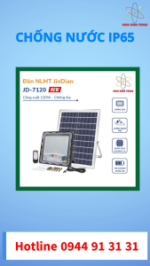 Đèn Pha Led Năng Lượng Mặt Trời JINDIAN 120W JD-7120