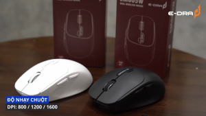 Chuột Không Dây Công Thái Học E-DRA EM605W Chính Hãng