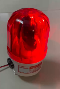 Đèn xoay cảnh báo có còi LTE-1101J 12V/24V/110V/220V Màu đỏ vàng Cỡ Lens D100mm Quay vòng 10W hàng chất lượng cao