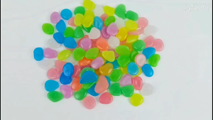 COD 100 Pcs Glow in the Dark Garden Pebbles Glow Stones Rocks for Walkways Garden Path Patio Lawn