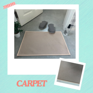 พรมเช็ดเท้ากันลื่นของสีอ่อน พรมไมโครไฟเบอร์บางสี พรมเช็ดเท้าหน้าประตู 40x60 ซม