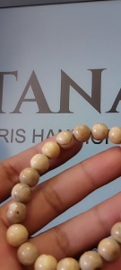 Gelang Kayu Akar Bahar Putih Ukuran 10mm - Bracelets