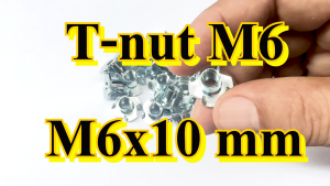 ทีนัท M6 T-nut อุปกรณ์ลำโพง ตู้ลำโพง สำหรับตู้ลำโพง อุปกรณ์ประกอบลำโพง อุปกรณ์แร็ค หัวน็อตไม้ หัวน็อตฝัง