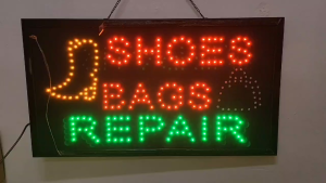 LED DISPLAY BOARD SIGNAGE LED LIGHT ENERGY SAVING LIGHT BILLBOARD - SHOE BAG REPAIR