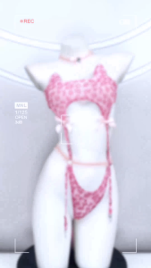 BABY FACE ชุดจั๊มสูท ชุดชั้นใน ชุดเซ็กซี่ 🧁 พิมพ์ลายเสือดาว สำหรับผู้หญิง BF-669