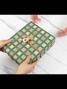 HaHarris - Giấy gói quà Giáng sinh 50x70cm Christmas trang trí làm hộp quà cây thông noel giấy gói quà giáng sinh giá rẻ họa tiết Vintage nhiều mẫu