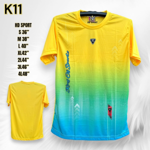 เสื้อกีฬา CPU K-11 ผ้าไมโครโพลีเอสเตอร์เกรดพรีเมี่ยม เสื้อบอล วิ่งออกกำลังกาย สีสันสดใส สวยงาม แห้งเร็ว ระบายอากาศได้ สวมใส่สบายซักเครื่องได้ ไม่ยับ ไม่ต้องรีด ไม่เหม็นอับ ทุกเพศทุกวัย - Lazada
