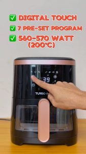 Digital Air Fryer Turbo EHL5328 Kapasitas 4.2L Menggoreng Tanpa Minyak Low Watt Garansi 3 Tahun Resmi