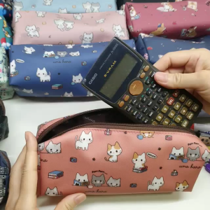 Uma Hana Pencil Case School Stationery Bag Cosmetic Multi Purpose Pouch Taiwan大四角筆盒