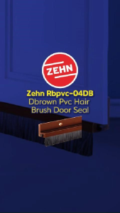 Zehn Rbpvc-04Db Dbrown Pvc Hair Brush Door Seal