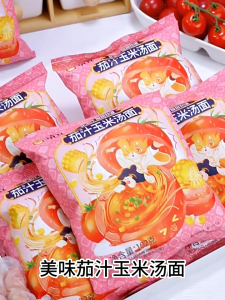 零脂肪低升糖 番茄玉米面 非油炸面饼 火鸡荞麦面 超辣鬼椒荞麦面 80g Tomato Soup Instant Noodle Non-Fried Buckwheat Noodle