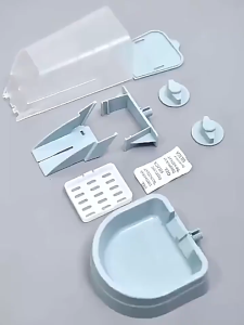 Cat Cage Automatic Hanging Waterer Pet Drinking Fountain Can Hang Stationary Food Feeder Kitten Waterer