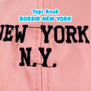 Topi Bayi Bordir NEW YORK Usia 2 Bulan-2 Tahun/Topi Bayi Lucu