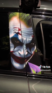 Stiker Variasi Pilar Pintu Jendela Mobil Universal Kanan Kiri Bahan Vinyl Antigores Motif Animasi Anime Kartun KPOP Marvel Manga