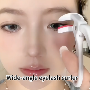 3D Eyelash Curler Sunflower Long-Lasting Curl Borderless Design Fits All Eye New Eyelashes Curler Shape Long-Lasting Curl Wide Angle Natural Curling Eyelash Curler Portable Easy To Use Send 1 Silicone Replacement Pad