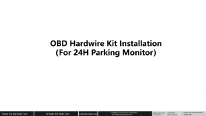 DDPAI Hardwire Kit OBD Kit Enabling 24 Hours Parking Monitor 2V/2A to 5V/3A