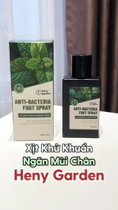 [Mua 1 tặng 1] Xịt Hôi Giày Khử Mùi Chân Chiết Xuất Tràm Trà & Nano Bạc HENY GARDEN 50mL Giúp Khử Mùi Khử Khuẩn Nhanh Chóng