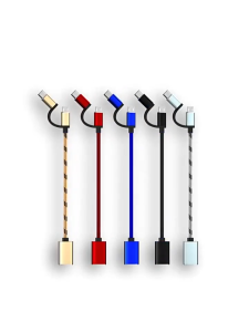 2 in 1 Type-C Male+Micro USB Male to USB 3.0 Female OTG Cable Adapter Converter Connector TypeC Type C Micro USB Adaptor for Data Phone Mobile PC Pendrive USB Cable