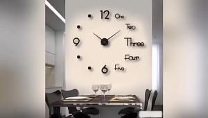 【SKIT SG】Luminous DIY 3D Art Wall Clock Quartz Movement Sticker Clock Decor for Home Living Bed Room Modern Design Clock Watch Large Wall Clocks 3D DIY Acrylic Mirror Mechanism Stickers Décor 3D Surface Wall Frameless Mute Clock Self-Adhesive Numbers