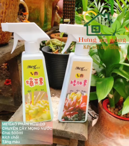 MEIGAO chai 500ml  - phân hữu cơ chuyên cây mọng nước tăng màu sắc cây phát triển chiều ngang thân to đầy đặn..