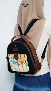 Ransel mini tablet multifungsi bisa tas selempang Marawa Handmade Hali Series